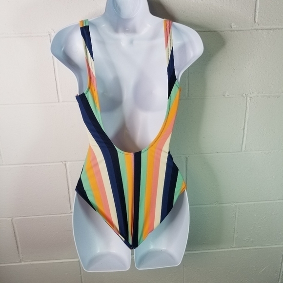 J Crew vertical striped one piece swimsuit - Picture 5 of 7
